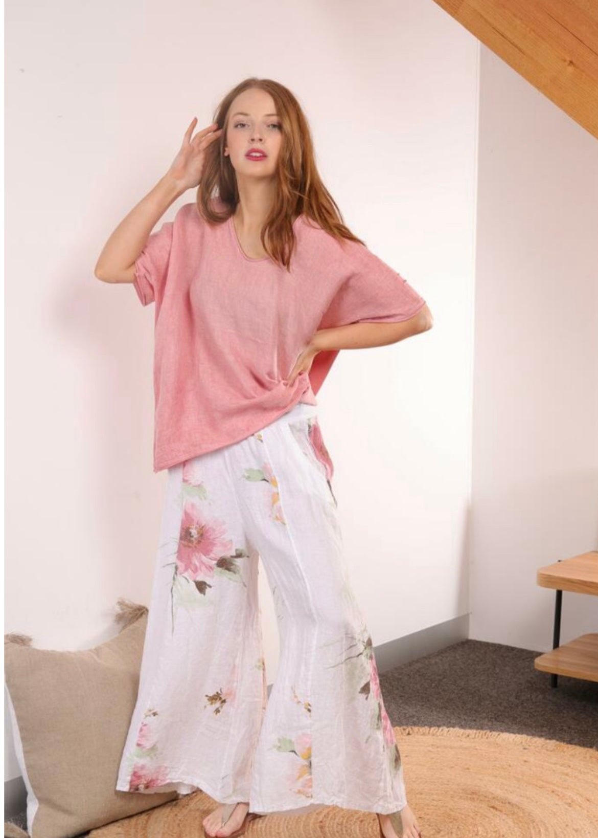 Wednesday Lulu - Floral Linen Pants - 3 Colours