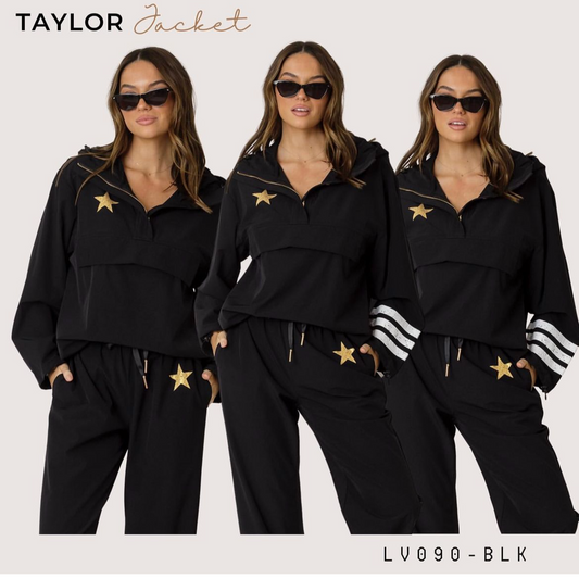 Love Lily - Taylor Star Windbreaker - Black