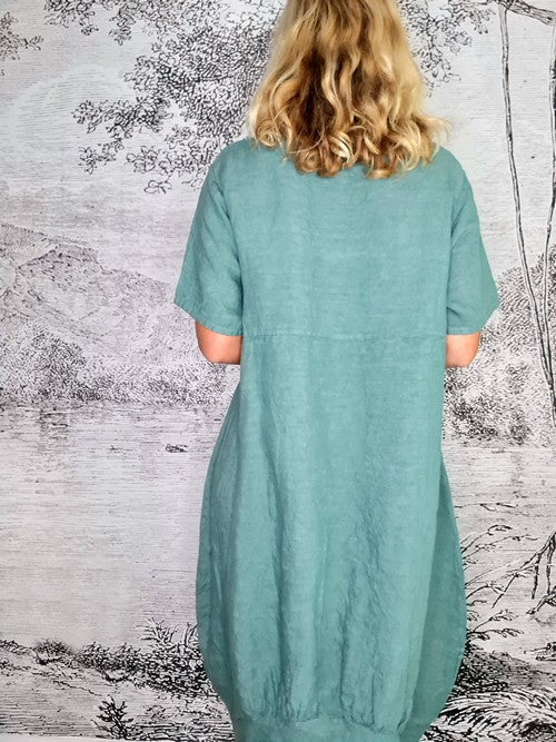 Helga May - MId Sleeve Maxi Dress - Moss